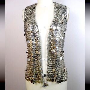 Vintage metal Paco Rabanne vest